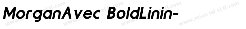 MorganAvec BoldLinin字体转换